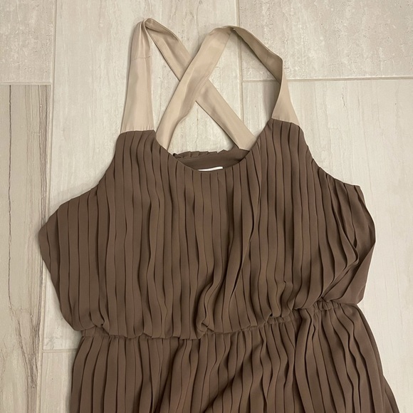 Brown/Coral Dress - Picture 2 of 3